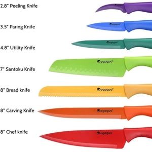 14 Piece Rainbow Professional kitchen
knife Set.